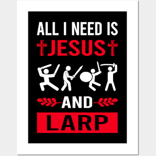 I Need Jesus And Larp Larping RPG Roleplay Roleplaying Role Playing Posters and Art